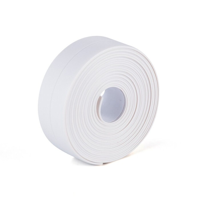 Banda Adeziva Antistropi pentru Izolare si Etansare Chiuveta, Plita, Cada si Cabina de Dus, 3.2m x 3.8cm, Premium Universal, Gri, CBD CORAL BEST DEALS