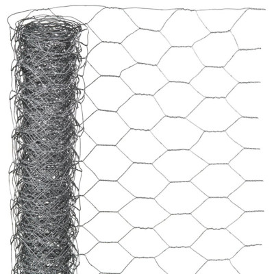 Nature Plasă din s&amp;acirc;rmă, 1x10 m, oțel galvanizat, 25 mm, hexagonal foto