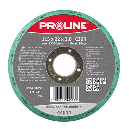 Disc debitare piatra extra dur 115x3.0mm / c30r