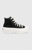 Converse teniși Chuck Taylor All Star Lugged 2.0 culoarea negru A00870C-BLACK