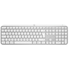 Tastatura wireless Logitech MX Keys S for Mac, Bluetooth, Multidevice, compatibila MacOS &amp;amp; iOS, US INTL layout, Pale Grey