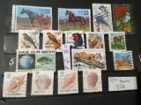 USA &ndash; Lot 20+ mărci faună, păsări, cai &amp; scoici, obliterate &ndash;40