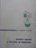 ANALIZA RAPIDA A FONTELOR SI OTELURILOR-N. CHINDLER, M. BENTA