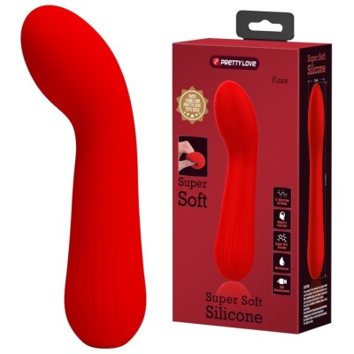 Vibrator Punctul G Faun, 12 Moduri Vibratii, Silicon, USB, Rosu, 15 cm foto