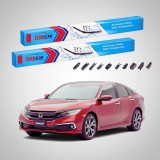 Cumpara ieftin Ștergătoare Honda Civic XI FE Sedan 2021-prezent | Set Față Flat Premium &ndash; TeamCar&reg;