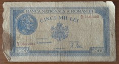 5000 lei 1944, 10 octombrie, Rom&amp;acirc;nia foto