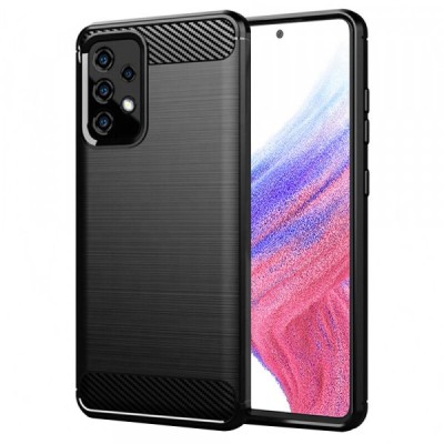 Husa pentru Samsung Galaxy A53 5G A536, Techsuit, Carbon, Neagra foto