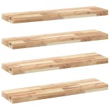 Cumpara ieftin Rafturi plutitoare 4 buc. 100x20x4cm lemn masiv acacia netratat