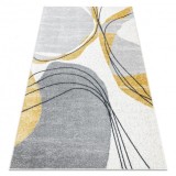 Covor FUSION 5868 alb / galben - Linii, modern, abstract, 120x170 cm