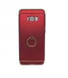 Cumpara ieftin Husa Samsung Galaxy S8 Plus MyStyle Elegance Luxury 3in1 Ring Rosu - Protectie Soc, Praf, Zgarieturi, Carcasa
