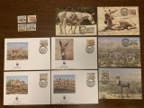 Sudan - magar - serie 4 timbre MNH, 4 FDC, 4 maxime, fauna wwf