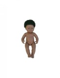 Papusa Afroamerican Baiat 38 cm - Miniland