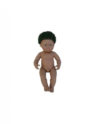 Papusa Afroamerican Baiat 38 cm - Miniland foto