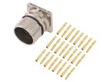 Conector M23 Soclu 12P Crimpat IP67 Aurit