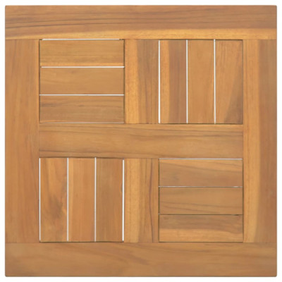 vidaXL Blat de masă, 50x50x2,5 cm, lemn masiv de tec, pătrat foto