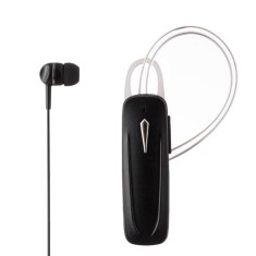 Casca Bluetooth Handsfree cu Cablu, Neagra, V5.0, CMCLASS