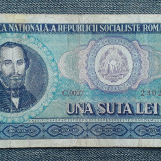 100 lei 1966 Romania / Nicolae Balcescu / seria 230231