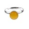 Inel argint reglabil cu jad galben natural 6 MM