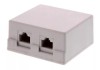 Priza Dubla UTP CAT6 RJ45 Well, Montaj pe Tencuiala, Neecranata