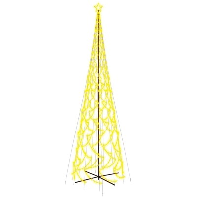 Brad de Craciun conic, 3000 LED-uri, alb cald, 230x800 cm foto