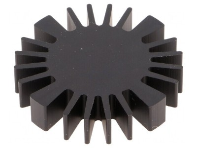 Radiator LED Negru 50mm x 10mm 2,3K/W foto