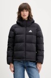 adidas geacă de puf Helionic culoarea negru, de iarnă, JN2086