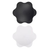 Set 2 organizatoare pentru cabluri autoadezive, diametru 8.5 cm, PP, alb, negru