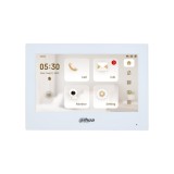 Monitor videointerfon DAHUA IP WiFi 7 inch, alb, alimentare PoE, pentru comunicare si monitorizare acces (VTH2621GW-WP)