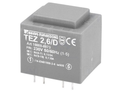 Transformator &amp;Icirc;ncapsulat 2,5VA 230V 9V foto