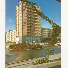 RF7 -Carte Postala- Suceava, Blocul turn, circulata 1968