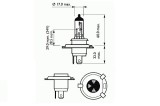 BEC FAR H4 12V 60/55W P43T BASIC SCT 44035