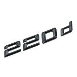 Emblema 220d spate portbagaj BMW, negru