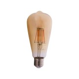 Cumpara ieftin Bec LED EVO17 Filament ST64 6W E27 2200K Auriu, Total Green