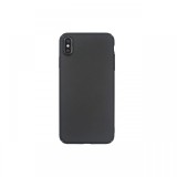 Carcasa iPhone XS Max Just Must Uvo Black (material fin la atingere, slim fit)