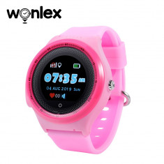 Ceas Smartwatch Pentru Copii Wonlex KT06 cu Functie Telefon, Localizare GPS, Apel Monitorizare, Pedometru, SOS, Roz foto