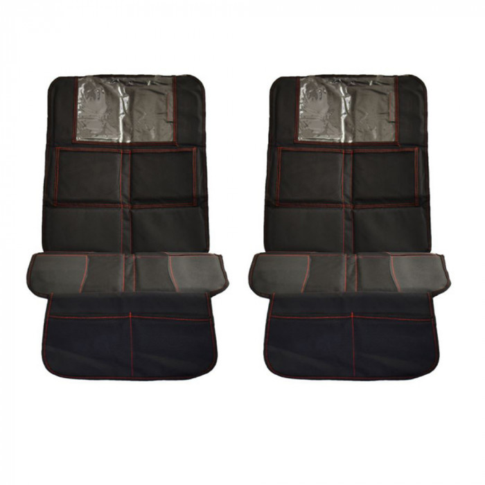 Set 2 Huse de protectie pentru scaun auto copii cu buzunar pentru tableta