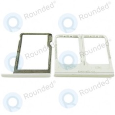 Tavă HTC One E8 Dual Sim + tavă Micro SD albă foto