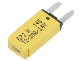Siguranță termică 20A 12VDC auto 12,45mm E72