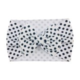Bentita lata cu funda si imprimeu - Model 18 (Marime Disponibila: 6-12 luni