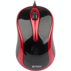 Mouse A4TECH cu fir negru / rosu N-350-2 foto