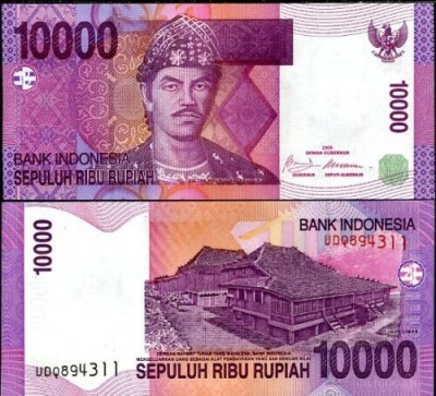 !!! INDONEZIA - 10.000 RUPII 2009 - P 143 e - UNC foto