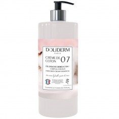 Gel de dus si sampon cremos cu extract de bumbac 2 in 1, 1l, Doliderm