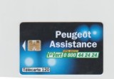 bnk card Cartele telefonice - Franta - automobilism - Peugeot assistance