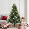 Brad de Crăciun Artificial &Icirc;ndoit cu 300 LED-uri Verde 180 cm