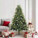 Cumpara ieftin Brad de Crăciun Artificial &Icirc;ndoit cu 300 LED-uri Verde 180 cm