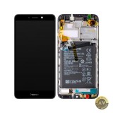 Display cu Touchscreen Honor 6x (2016) cu Rama si Acumulator Negru Swap