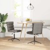 VidaXL Scaune de bucătărie, 2 buc., gri, piele ecologică 3315407