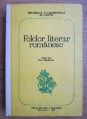 Folclor literar romanesc Mihai Pop, Pavel Ruxandoiu 1991 foto