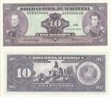 1995 (5 VI), 10 Bol&iacute;vares (P-61d) - Venezuela - stare UNC