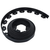 Gossi bordura de gazon flexibila cu 30 tarusi, 10 m, 5 cm